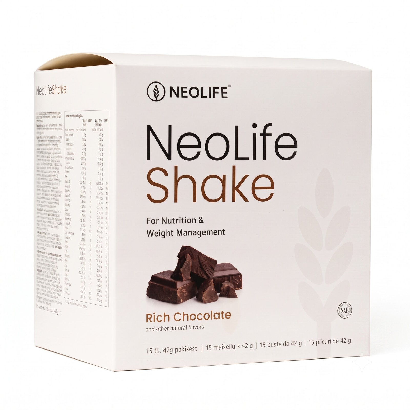 NeoLifeShake baltyminis kokteilis šokolado skonio