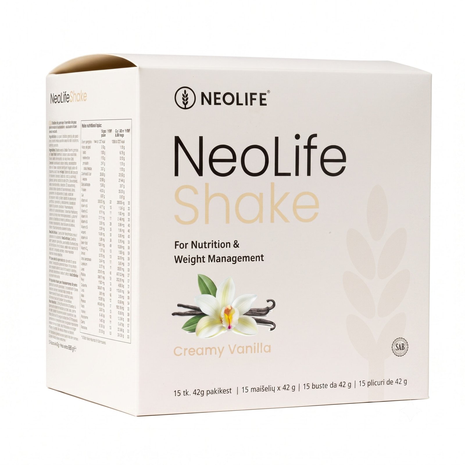 NeoLifeShake baltyminis kokteilis vanilės skonio